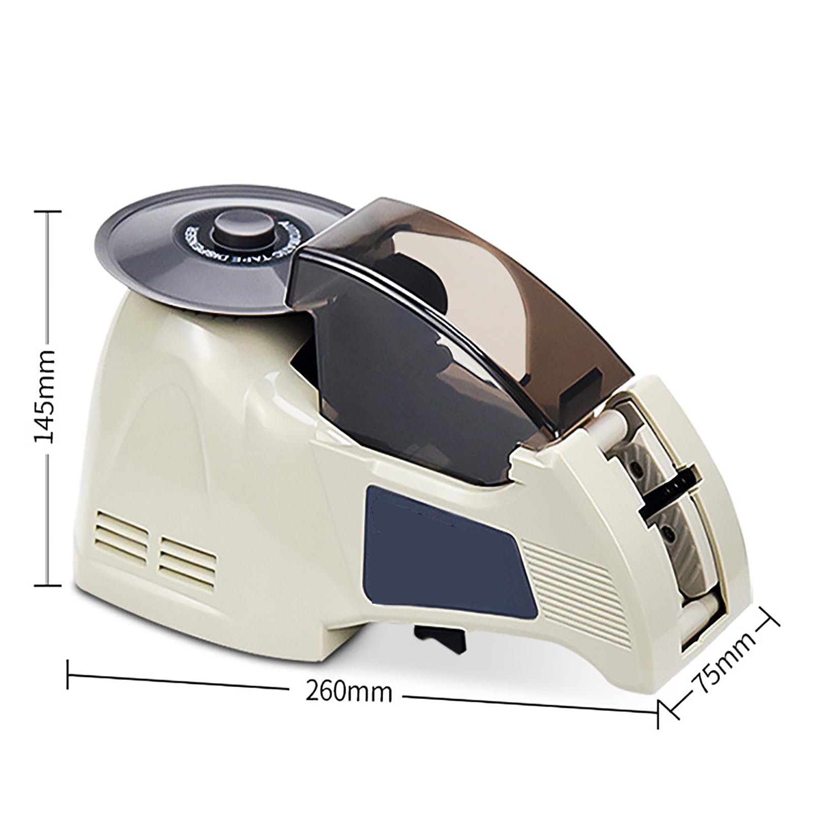Dispenser Di Nastro Elettrico Da 40 W, Dispenser Automatico Con Lunghezza Di Taglio Da 10 A 60 Mm, Taglierina Portatile Per Nastri Di Varie Larghezze Da 5 A 25 Mm - Preciso, Motore In Rame