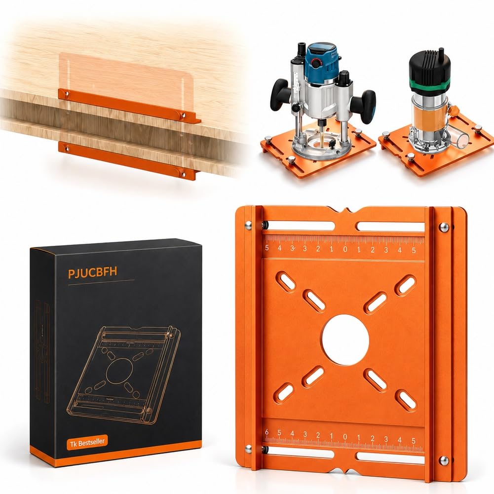 Cutting Machine Base Plate with Dual Scale Aluminum Alloy Woodworking Bench