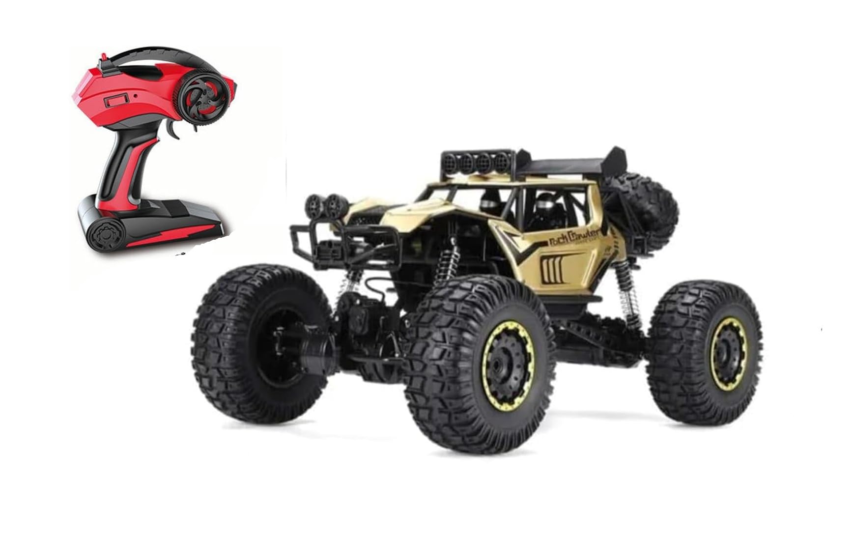 1:8 Scale RC Rock Crawler 4WD Remote Control Monster Truck for Adults – Heavy Duty Metal Off Road RC Car with High Torque Motor, All Terrain Tires, Matte Black-image-42