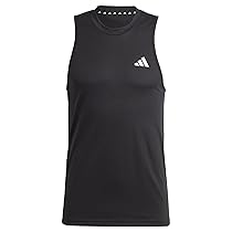adidas Uomo Train Essentials Feelready Training Sleeveless Tee, Black, White, 3XL