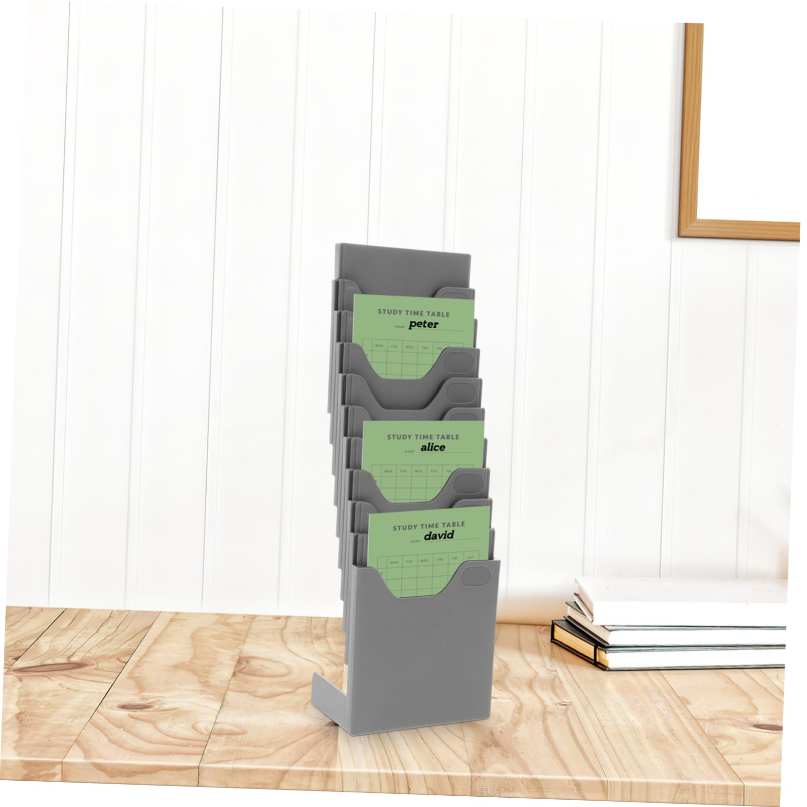 NUOBESTY 2piezas Soporte Para Tarjetas De Asistencia Retráctil Organizador De Tarjetas De Información De Estante De Almacenamiento De Resistente Para y Almacén