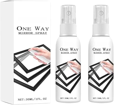 Infrared Blocking Spray, Clear Infrared Blocking Paint, Reflective Window Spray for Home & Car, One-Way Mirror Privacy Shield Spray, Infrared Blocking Window Spray for Home,Office & Vehicle 30ml*2