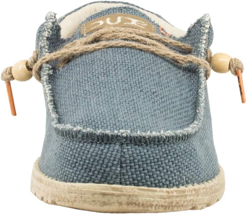 Hey Dude Men's Wally Stitch | Men's Loafers | Men's Slip On Shoes | Comfortable & Light-Weight 7 Navy