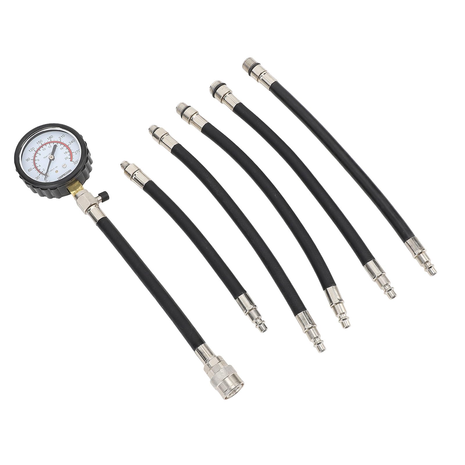 Kit Misuratore di Compressione Cilindri - 0-20 bar (0-300 PSI) - per Motori di Moto, Auto, ATV, Tosaerba