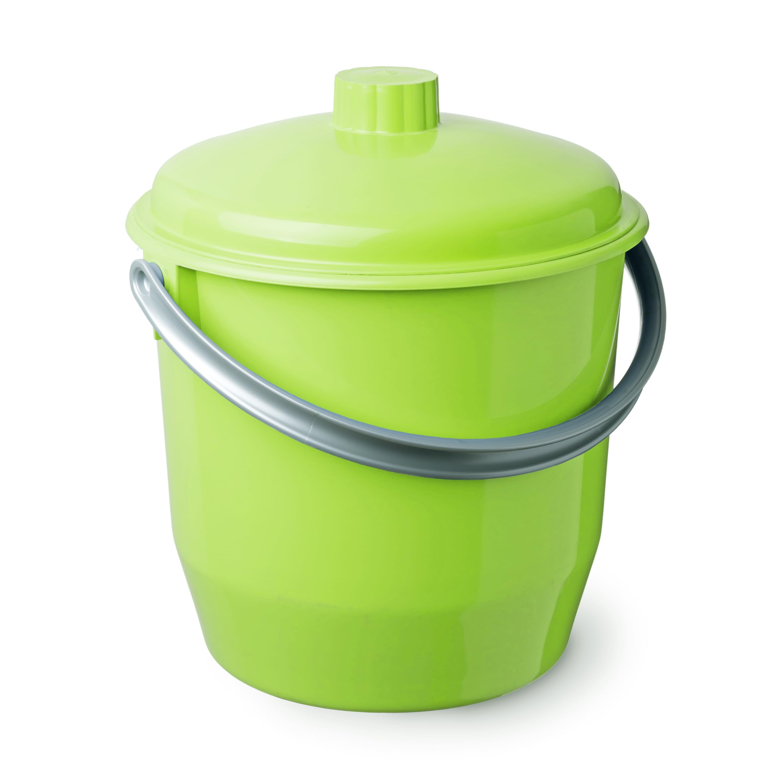 TATAY Lid Bin, 17L Capacity, Polypropylene, BPA Free, Garbage Bag 17L, White, Measures 36 x 35 x 33 x 33 cm.