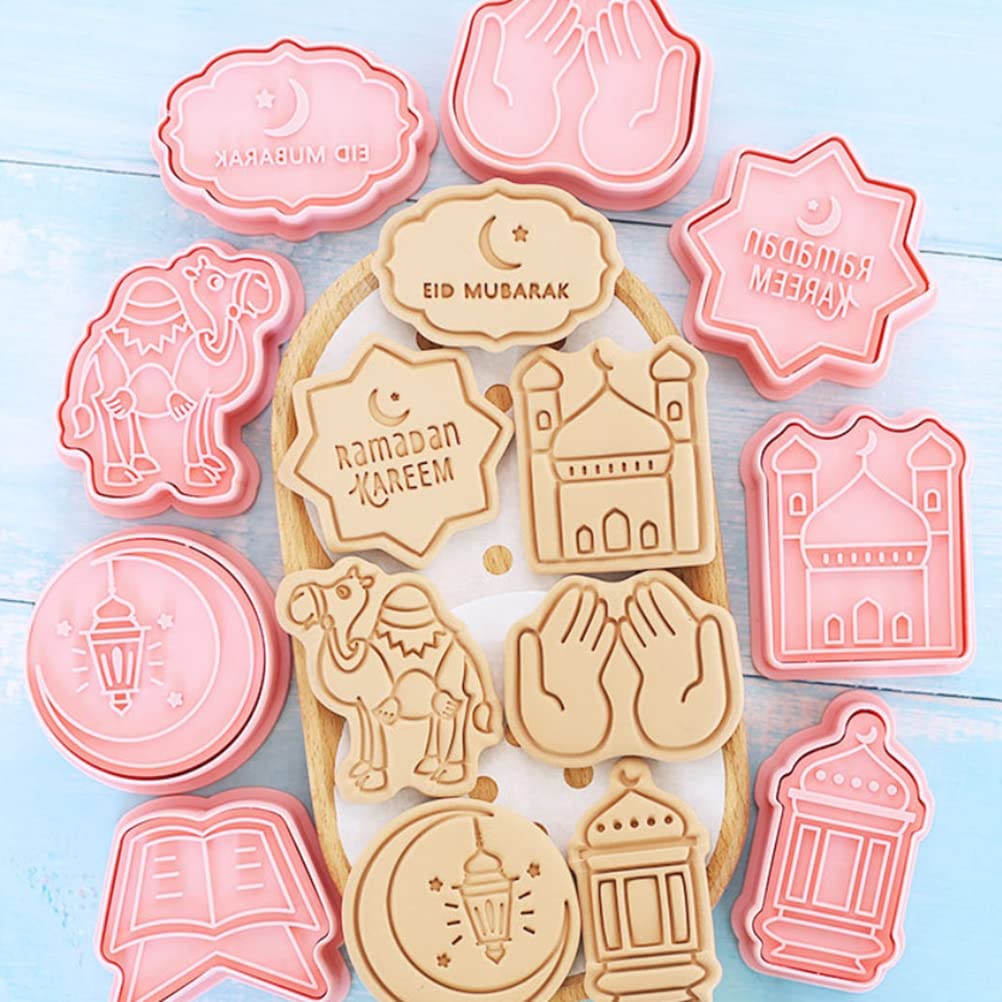 8 stuks Eid Mubarak Koekjessnijder Set - Ramadan Biscuit 8 stuks Eid Mubarak Koekjessnijder Set - Ramadan Biscuit
