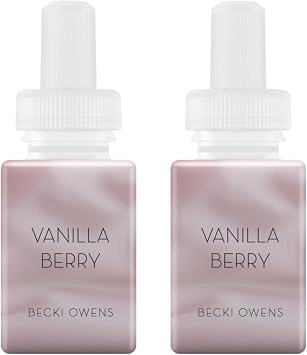 Pura x Becki Owens Home Diffuser Refill, 2 Pack, Vanilla Berry