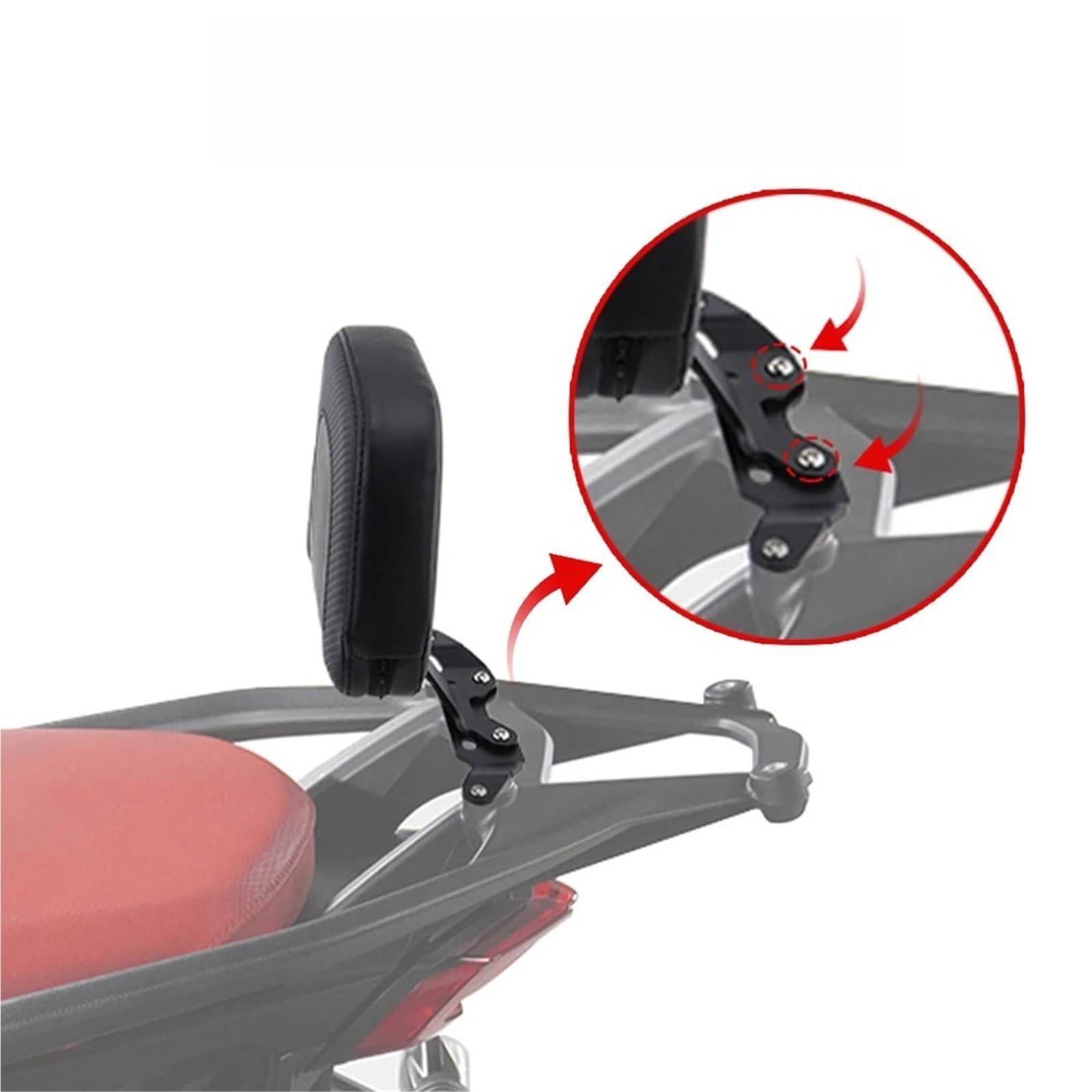 Oparcie motocyklowe Pasuje Do Du&cati Multistrada V4 V4S 2021-2024 RS Pikes Peak Z Poduszką Oparcie Pasażera Motocykla