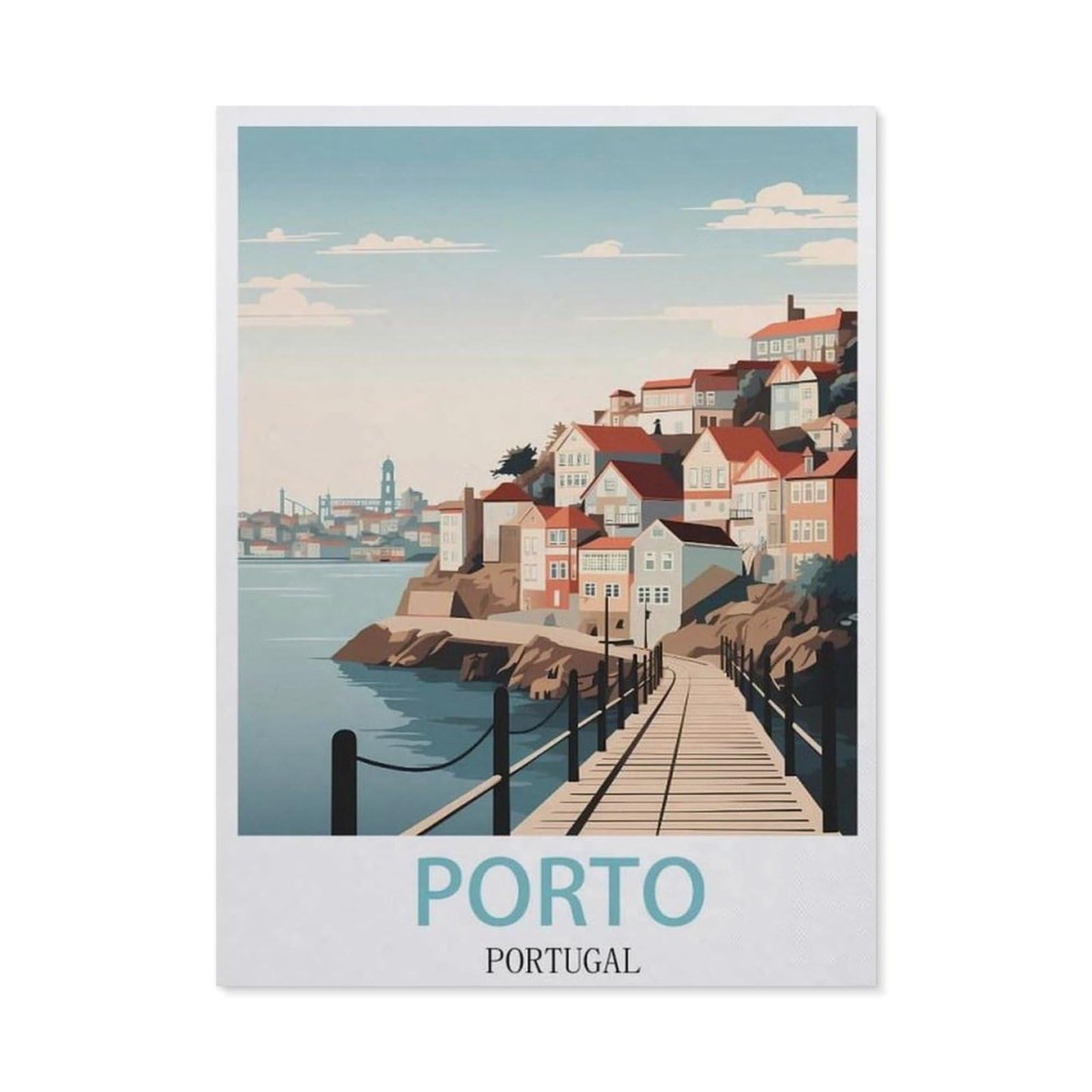 Metal Sign Tin Sign，Porto Portugal(15x30cm）