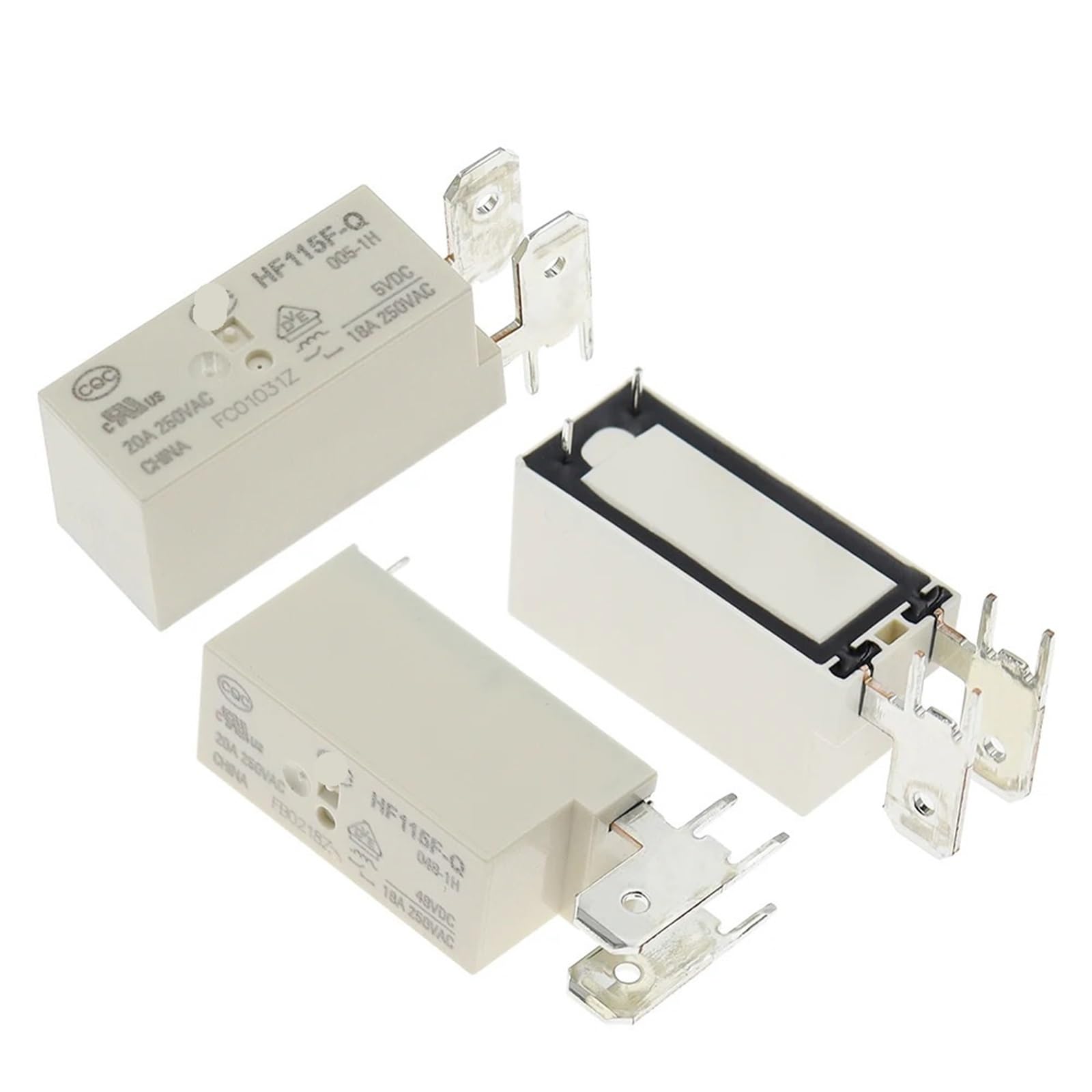 Evite fallos por sobrecarga con el relé HF115F-Q-048-1H de 18 amperios para cuadros eléctricos 5
