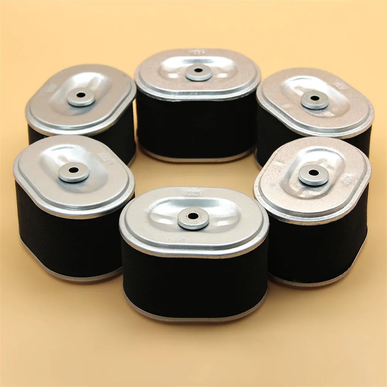 DUNLAP 6 unids/Lote Elemento de Filtro de Aire Apto for GX160 GX200 GX 160 200 5,5-6.5HP Motor pequeño reemplazo de generador de Gasolina