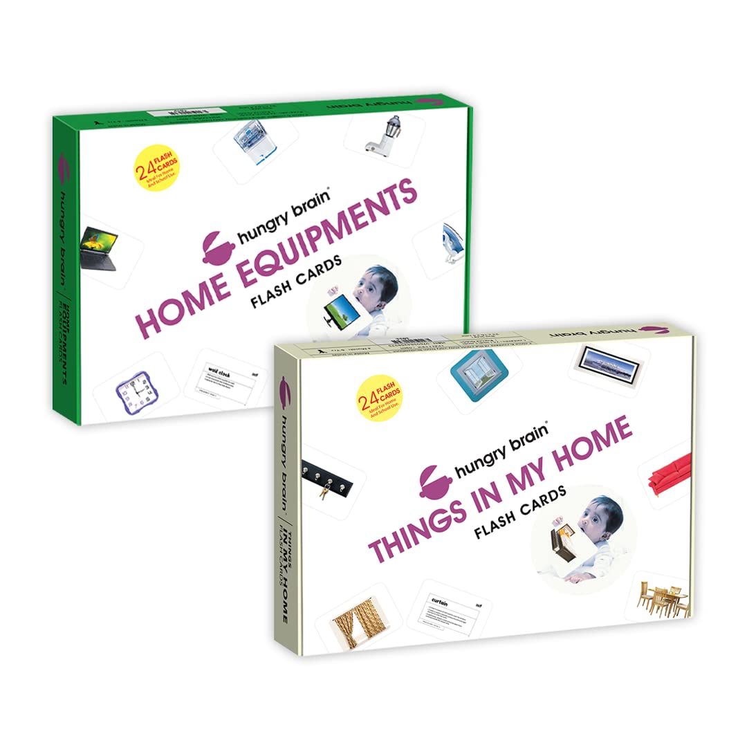 Buy Hungry Brain Flash cards For kids Home equipments flash cards for