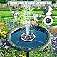 SZMP 2024 NEU Solar Springbrunnen für aussen 100% Glas, 3.5W Solar Teichpumpe mit 8 DIY Effekte Solar Wasserpumpe Solar schwimmender Fontäne Pumpe für Garten, Vogel-Bad, Teich, Fisch-Behälter