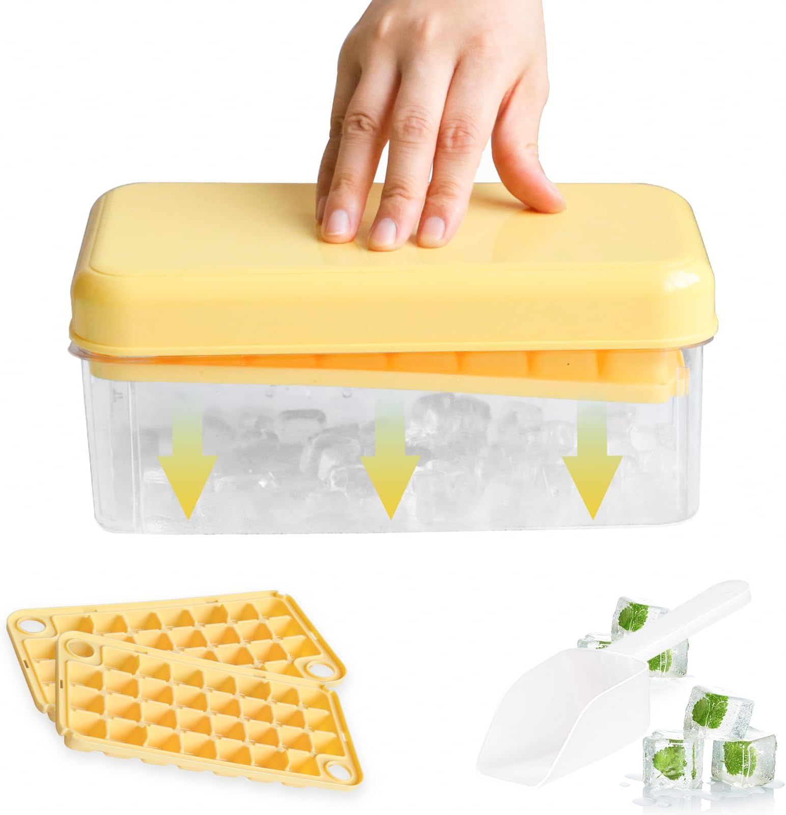 Ice Cube Tray, EasyRelease Mini Ice Cube Trays, Ice Cube
