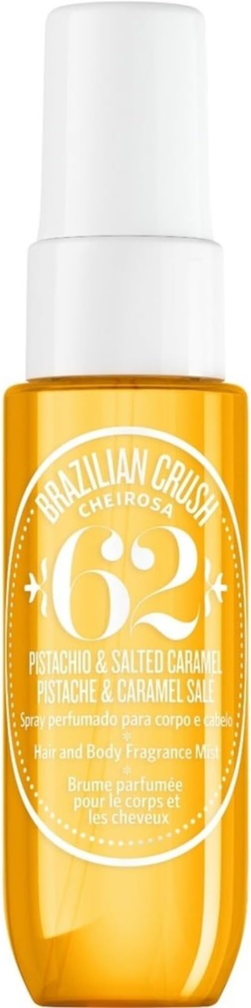 Brazilian Crush Cheirosa 62 Perfume Mist 30ml | Tropical Pistachio & Caramel Fragrance for Body & Hair