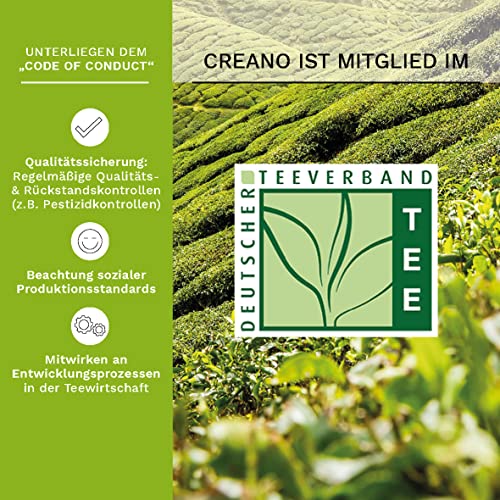 Foto von Creano Teeblumen Geschenkset in Teekiste aus Holz, 12 Erblühtee in 6 Sorten grüner Tee fruchtig aromatisiert, Fruity Flavor, Teerosen Tee Geschenk für Frauen