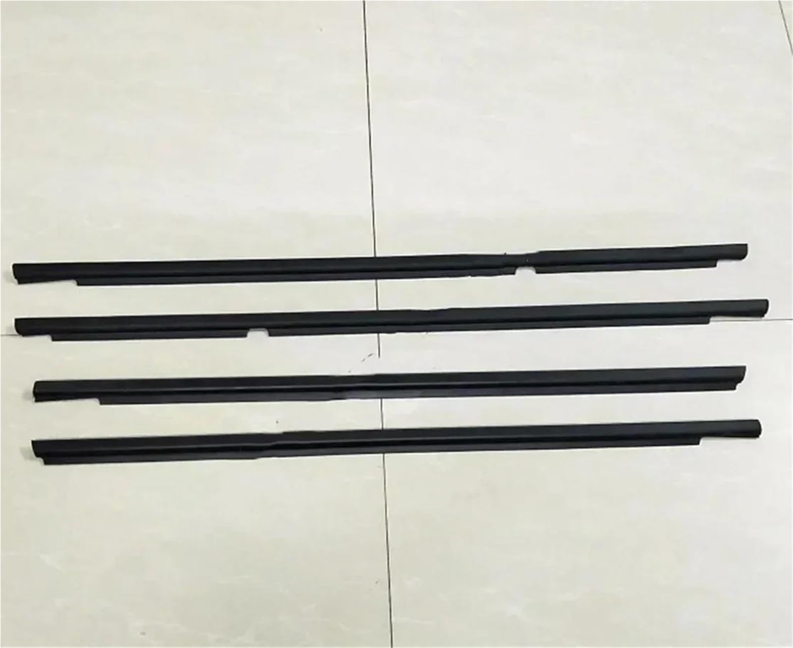 Youzka One Color 4 Pcs Black Outside Window Glass Rubber For Land For Cruiser Lc95 1996-2002 Weatherstrip Outer Laminate 75711-60030