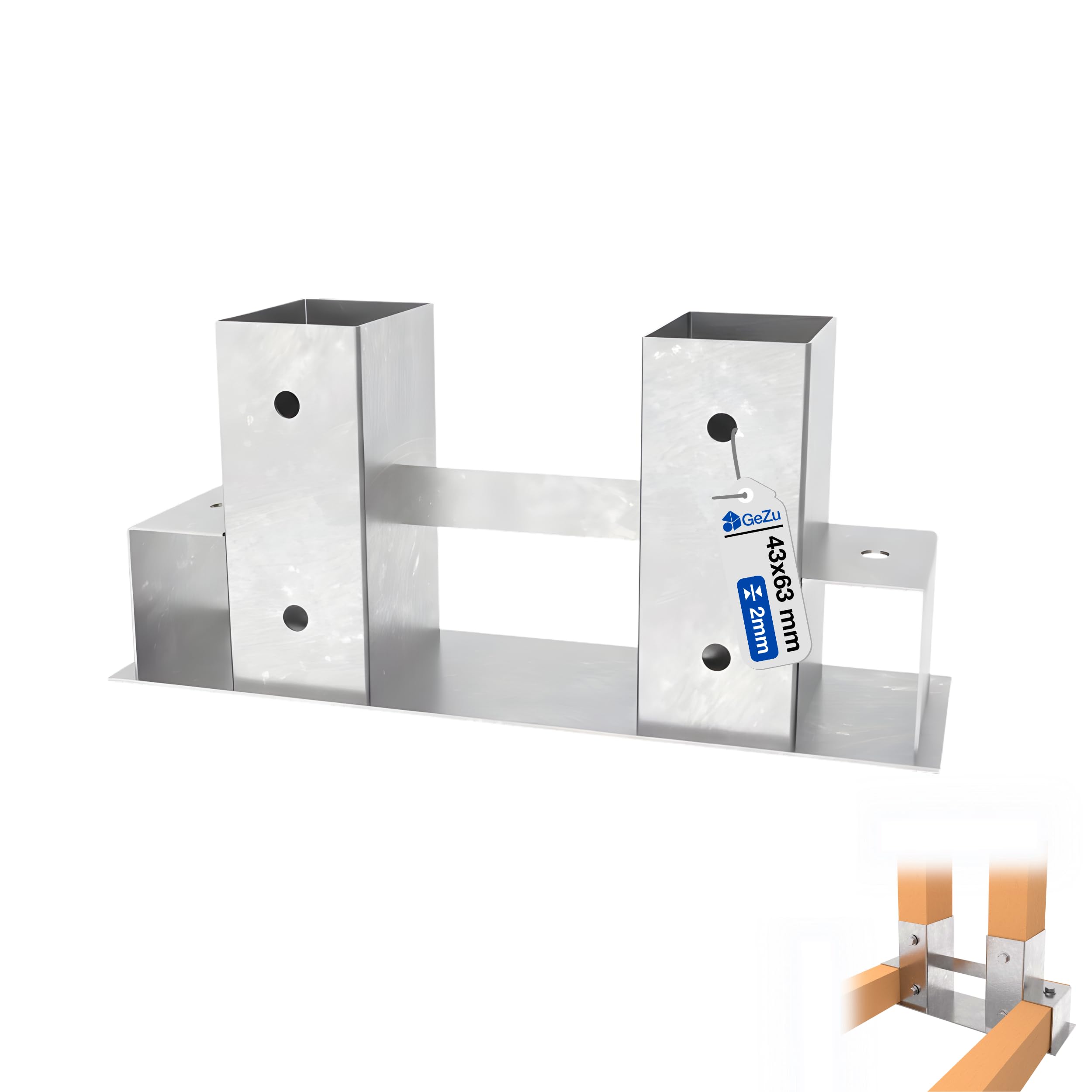 Gezu Impex Hot Dip Galvanised Log Holder 62 X 83 Mm Outdoor Firewood Rack