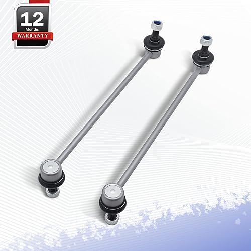 Vista 202 de Varillas de barra estabilizadora delantera izquierda y derecha de aleación de zinc-níquel de 13.82 pulgadas para Sonata 2011-2012, Optima 2011-2012