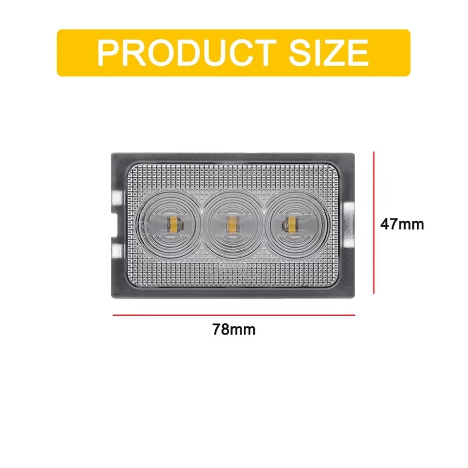 Luci Targa Auto Per Land Per Rover Per Discovery 3 4 12V Lampada Targa A LED Gruppo Luce Bianca