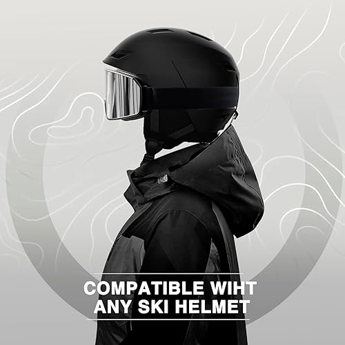 Miniatura 7 de SPOSUNE Gafas de esquí con doble lente  Gafas de nieve antivaho anti-UV para hombres, mujeres, jóvenes, esquí, motos de nieve