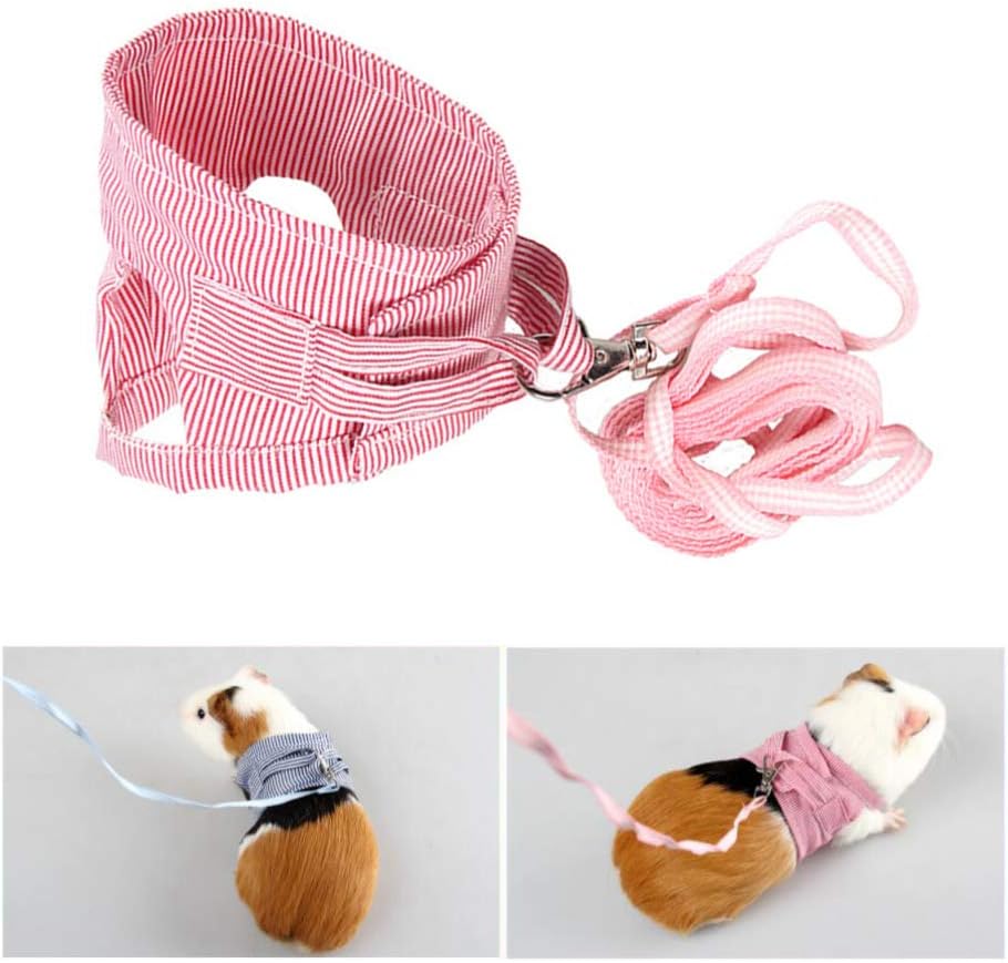 POPETPOP Guinea Pig Harness and Leash Set Soft Small Pet Harness with