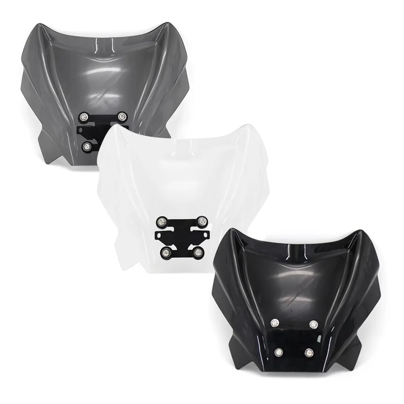 Parabrezza Moto Spoiler Adatto per parabrezza per moto Keeway RKF 125 2018-2020, parabrezza in acrilico, deflettore antivento(Black)