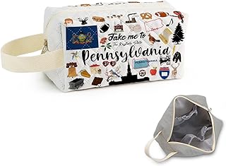 Take Me To Pennsylvania Printed Quilted Makeu...