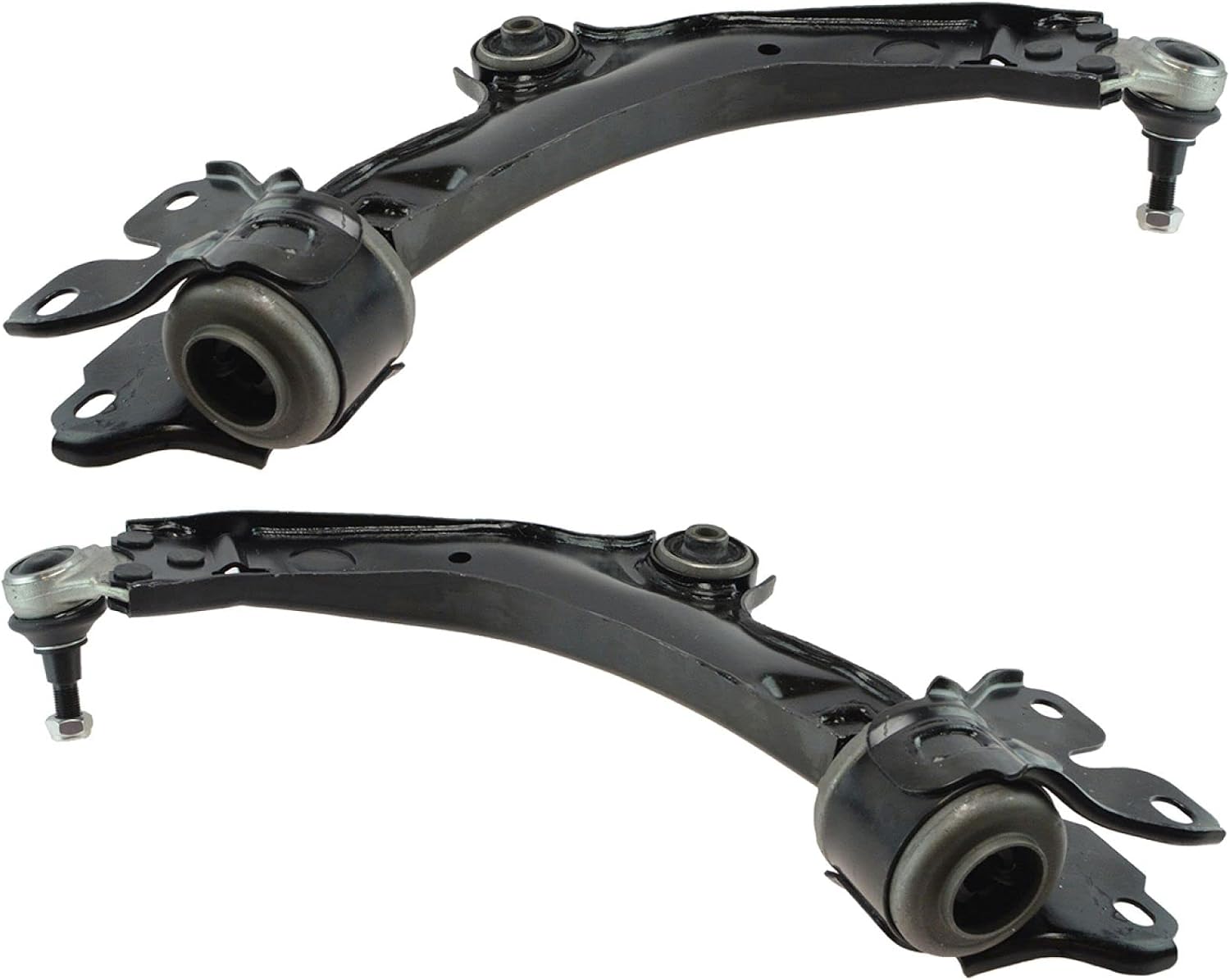 Front Lower Driver and Passenger Side Control Arm and Ball Joint Set 2 Piece Compatible with 2008-2015 Land Rover LR2