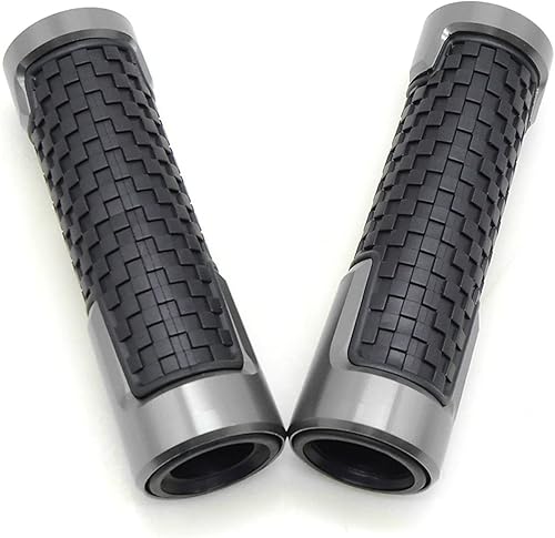 Empuñadura de motocicleta para motocicleta Y&AMAHA Xmax300 X-max 300 FZ-07 MT10 MT09 MT-09 MT-07 FJ-09 FJ-09 FZ-09 2017 2018 (Color plata)