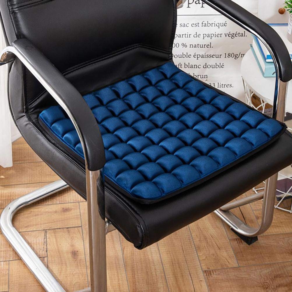 Hidyliu Cuscino Sedile Auto Guidatore Rialzare Ad Aria Per Alleviare la Schiena Sciatica Coccige Dolore Cuscino d'aria 3D Per Ufficio Casa Auto Sedia a Rotelle Grigio