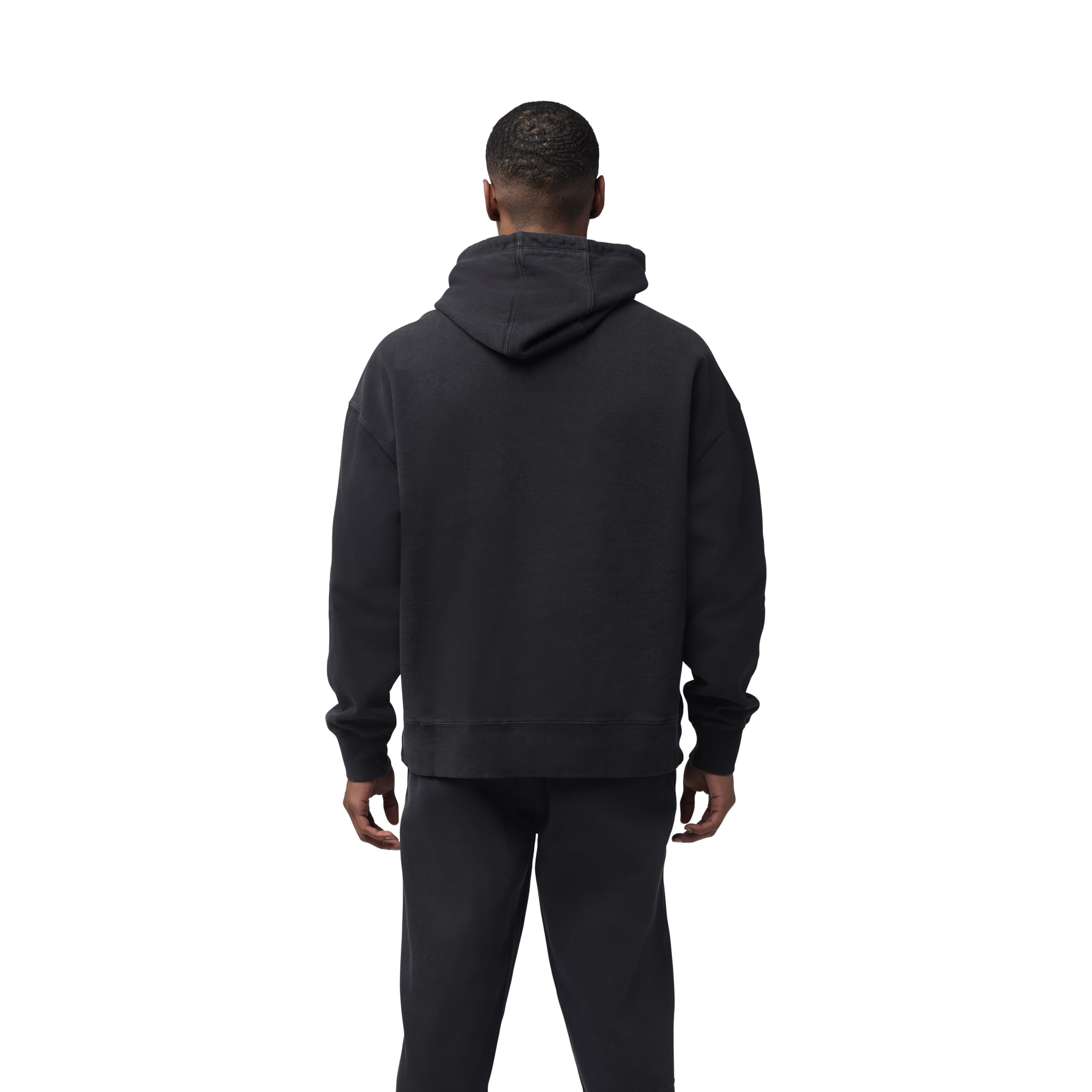 FOX BLUZA Z KAPTUREM WORDMARK OVERSIZED FLEECE PO BLACK M