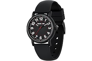 Waterproof Nurse Watch Enhanced for Men in Black