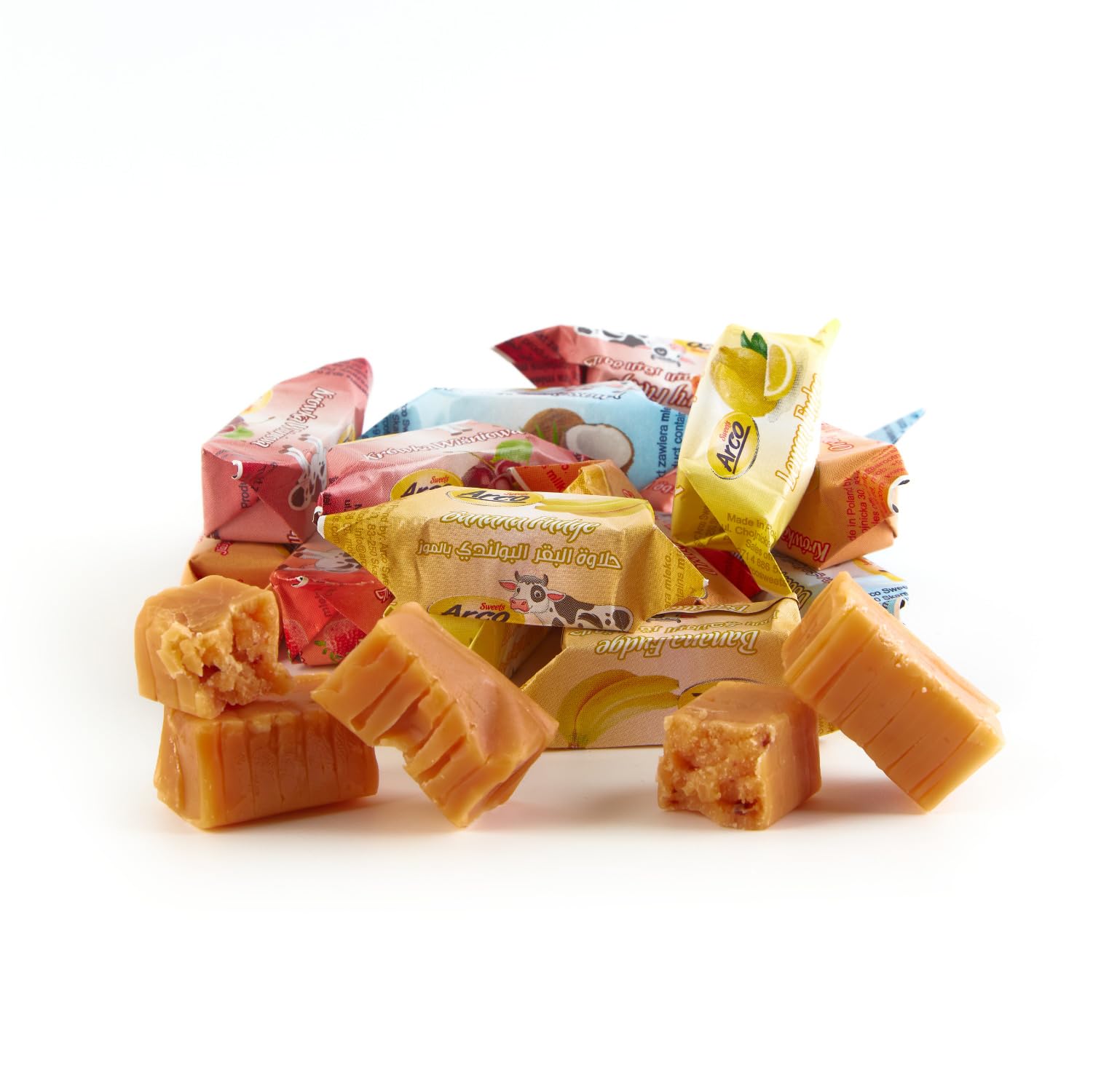 Traditional Fudge Candy - Fruit Mix Fudge - 6 Flavours - Natural Aromas - Mr Fudgesto Sweets - Packed in 1000g Box - Delicious Treat For Everyone