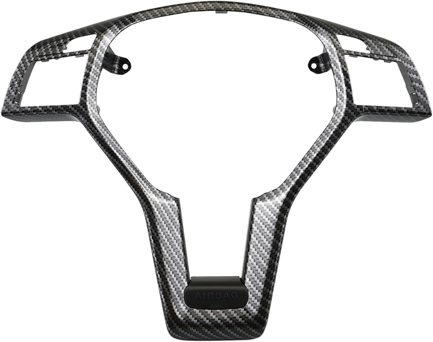 Bevinsee Steering Wheel Decoration Cover Trim Compatible with Mercedes Benz C-CLASS W204 C63 E-CLASS W212 E63 E-CLASS W207 E63 CLA-CLASS W117 CLA45 C218 CLS-Class Coupe 2012-2014