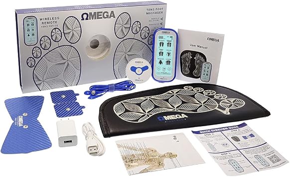 OMEGA Wireless TENS Foot Stimulator with Remote Control for Targeted Pain Relief & Mobility