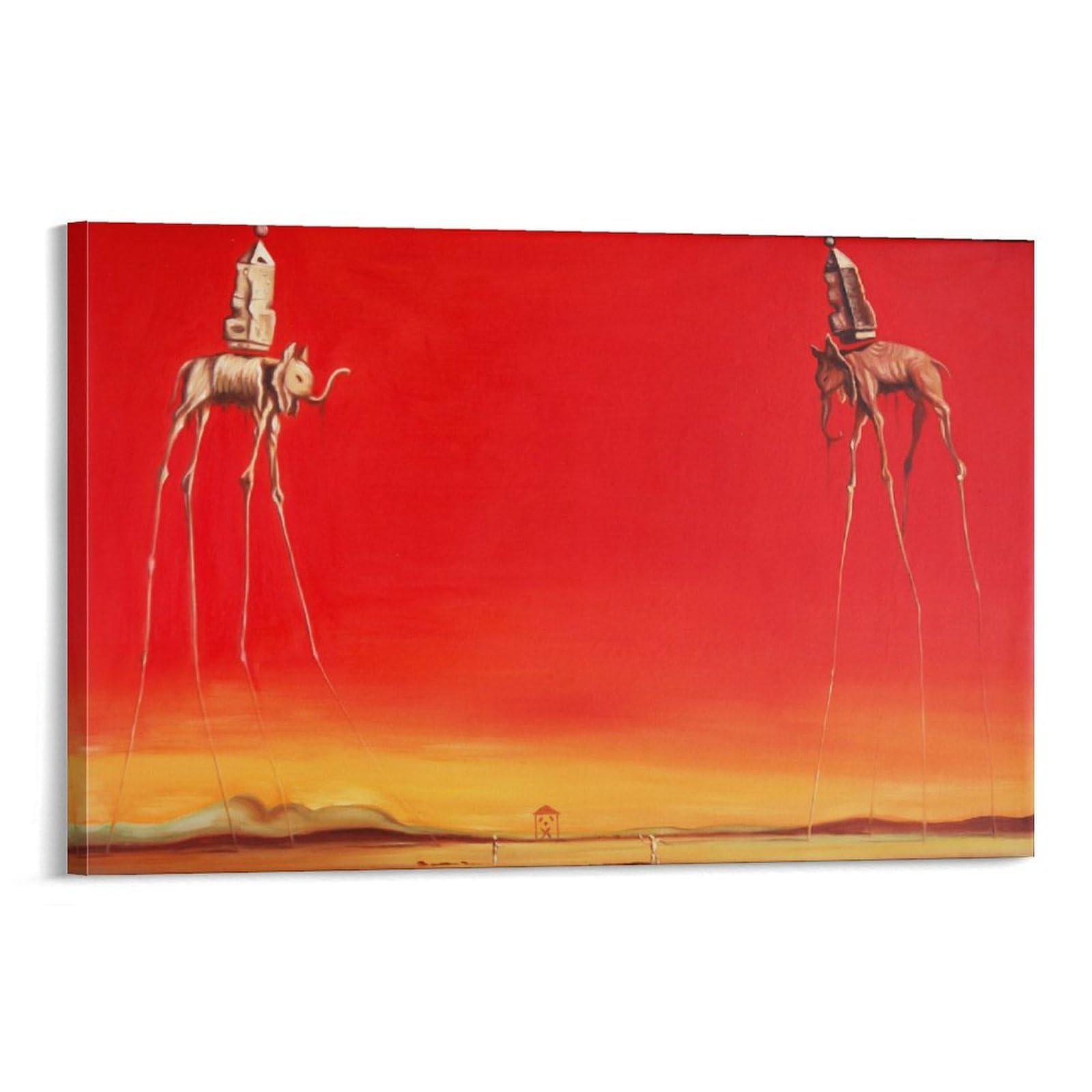 Salvador Dali Wall Art Prints The Elephants Art Poster Art Poster Canvas Painting Decor Wall Print Photo Home Modern Decorative Posters 08x12inch(20x30cm)