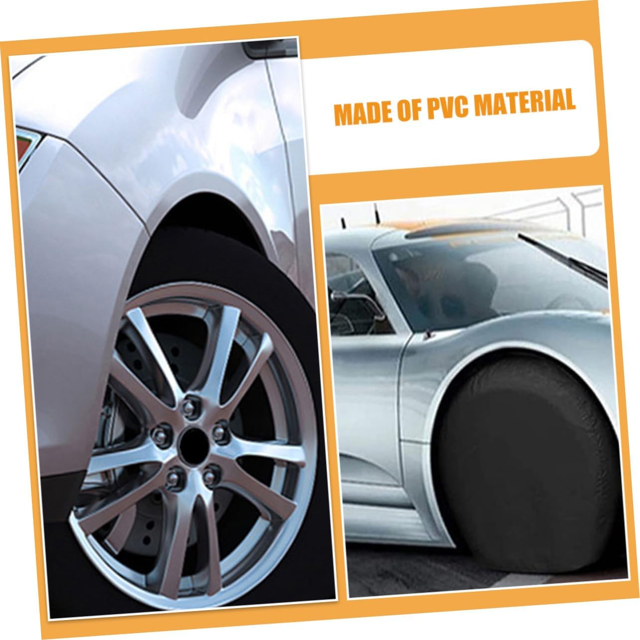 GLEAVI 2pcs Rv Spare Tire Covers Durable Wheel Protectors for Trailers Easy Install Tire Covers for Rvs Campers and Suvs