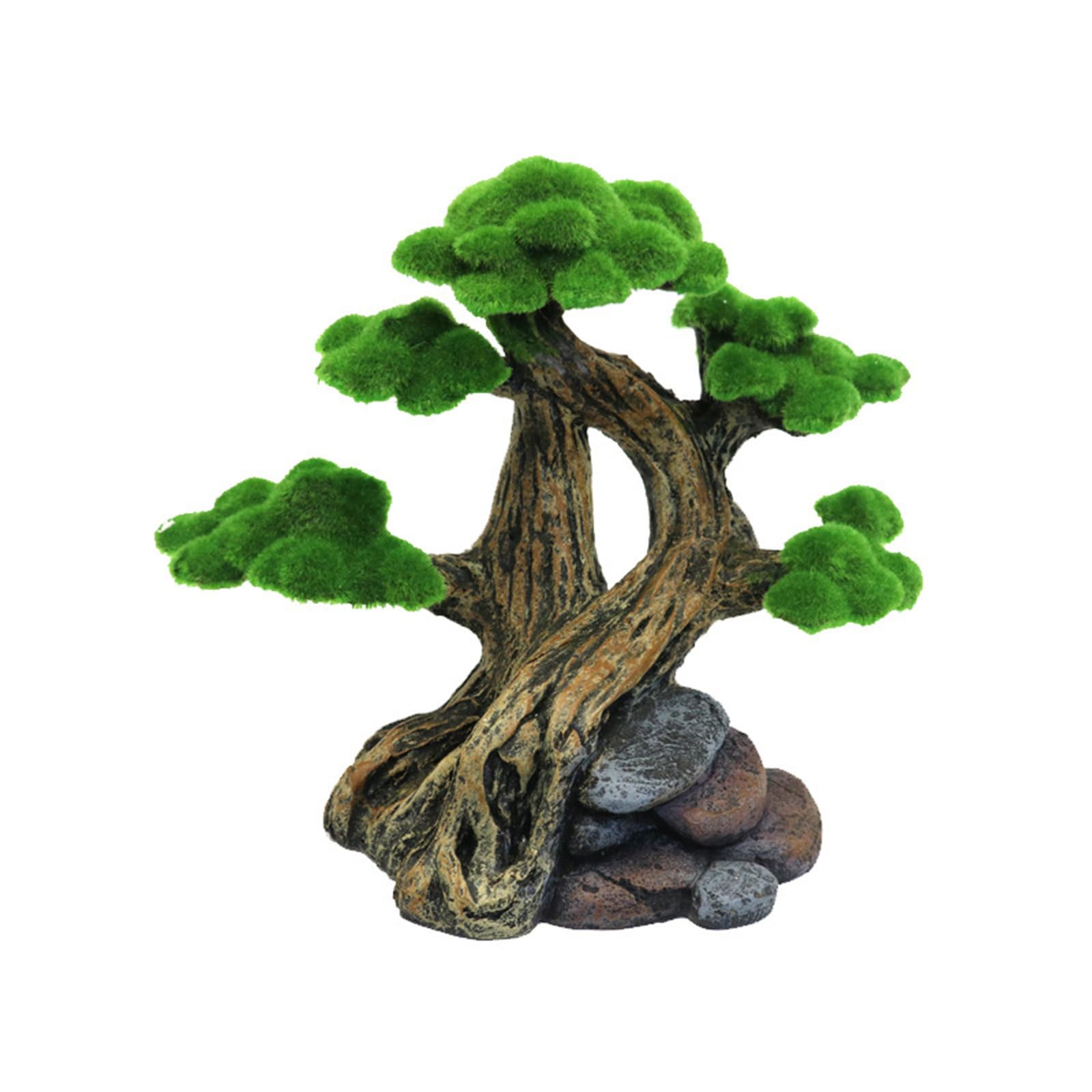 Woedpez Artificial Moss Tree Fishtanks Decors Resin Water Plant Simulation for Aquascaping Aquariums Landscape Decoration Fishtanks Decorative Moss