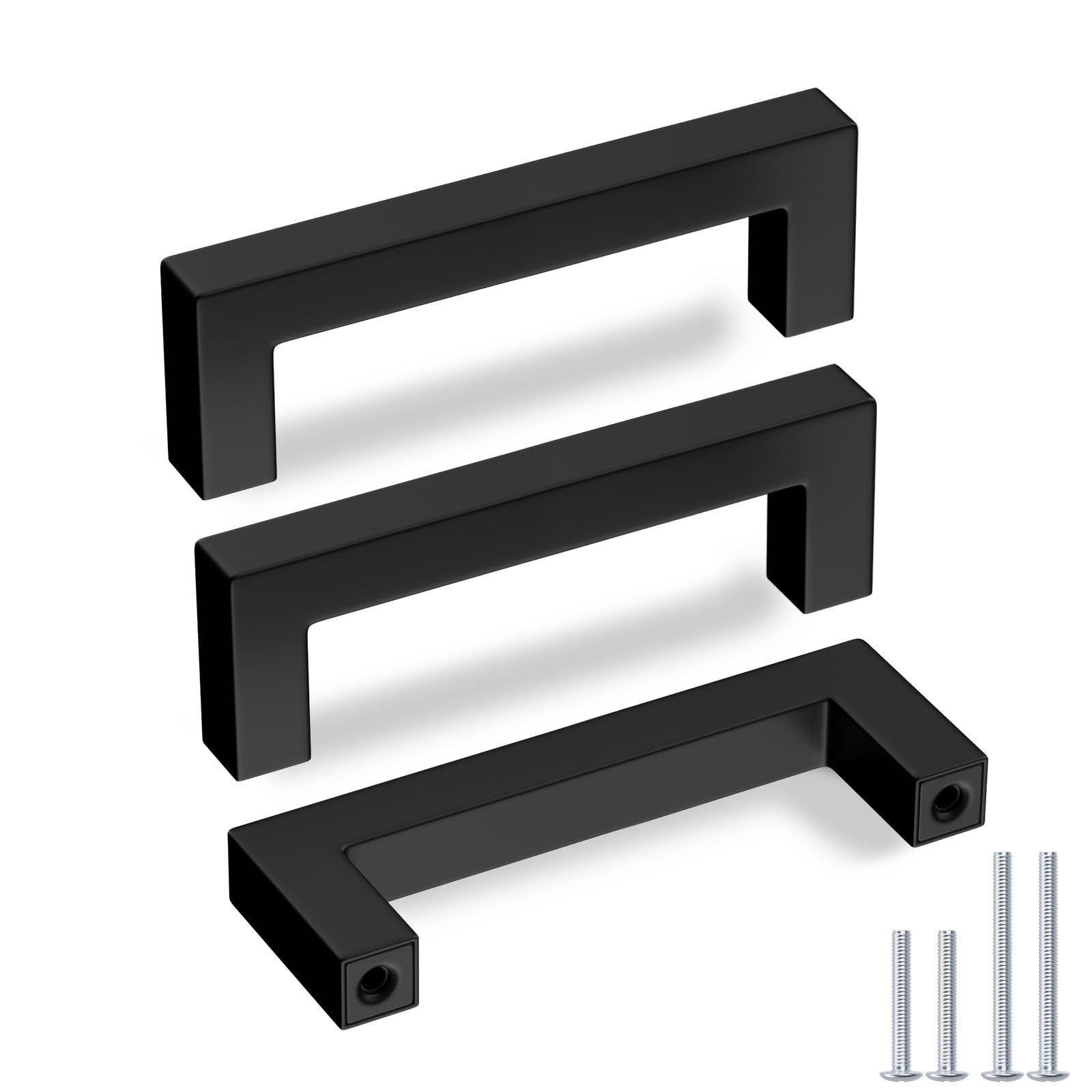 Black Cabinet Handles - Kitchen Drawer Pulls -25 Black Cabinet Handles - Kitchen Drawer Pulls -25