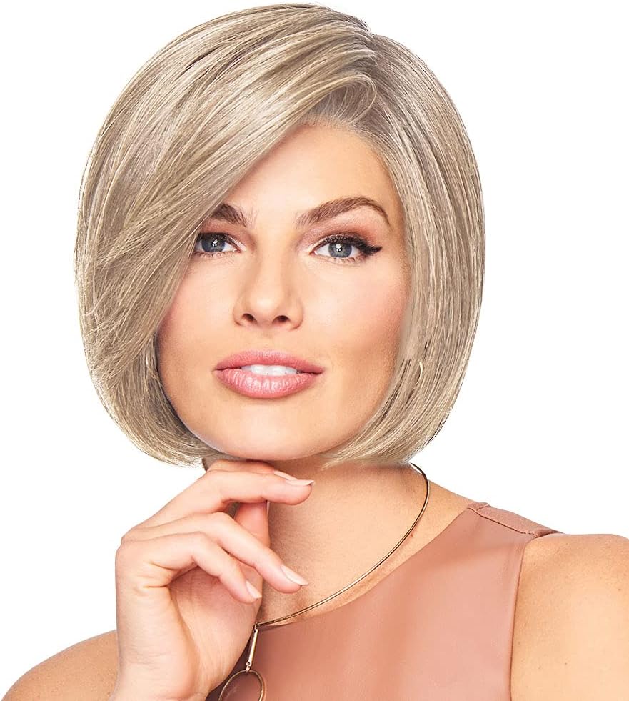 Raquel Welch Let's Rendezvous Chin Length Chic Bob Wig by Hairuwear, Average Cap, RL16/22 Iced Sweet Cream