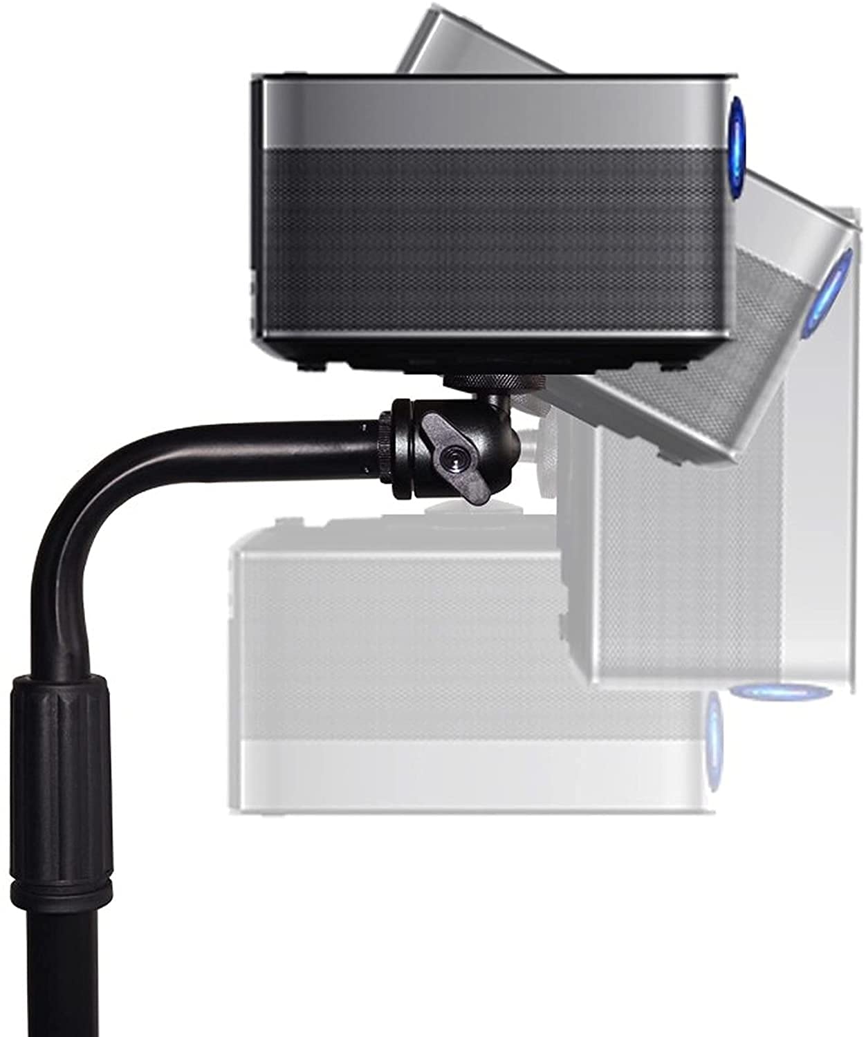 Soporte de proyector, Soporte de proyector multifunción, Altura Longitud Extensible de 33 a 55 Pulgadas Ajustable 360 ​​° ángulo Giratorio, Capacidad de rodamiento 5kg