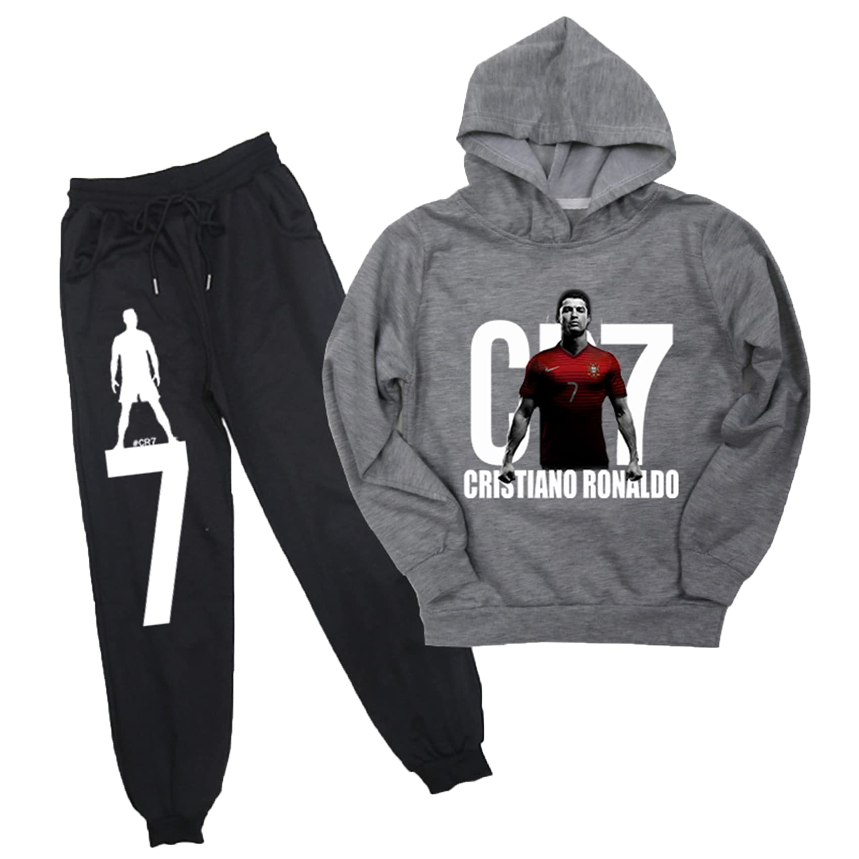 Kids Child Cristiano Ronaldo Pullover Hoodies And Long Pants Set