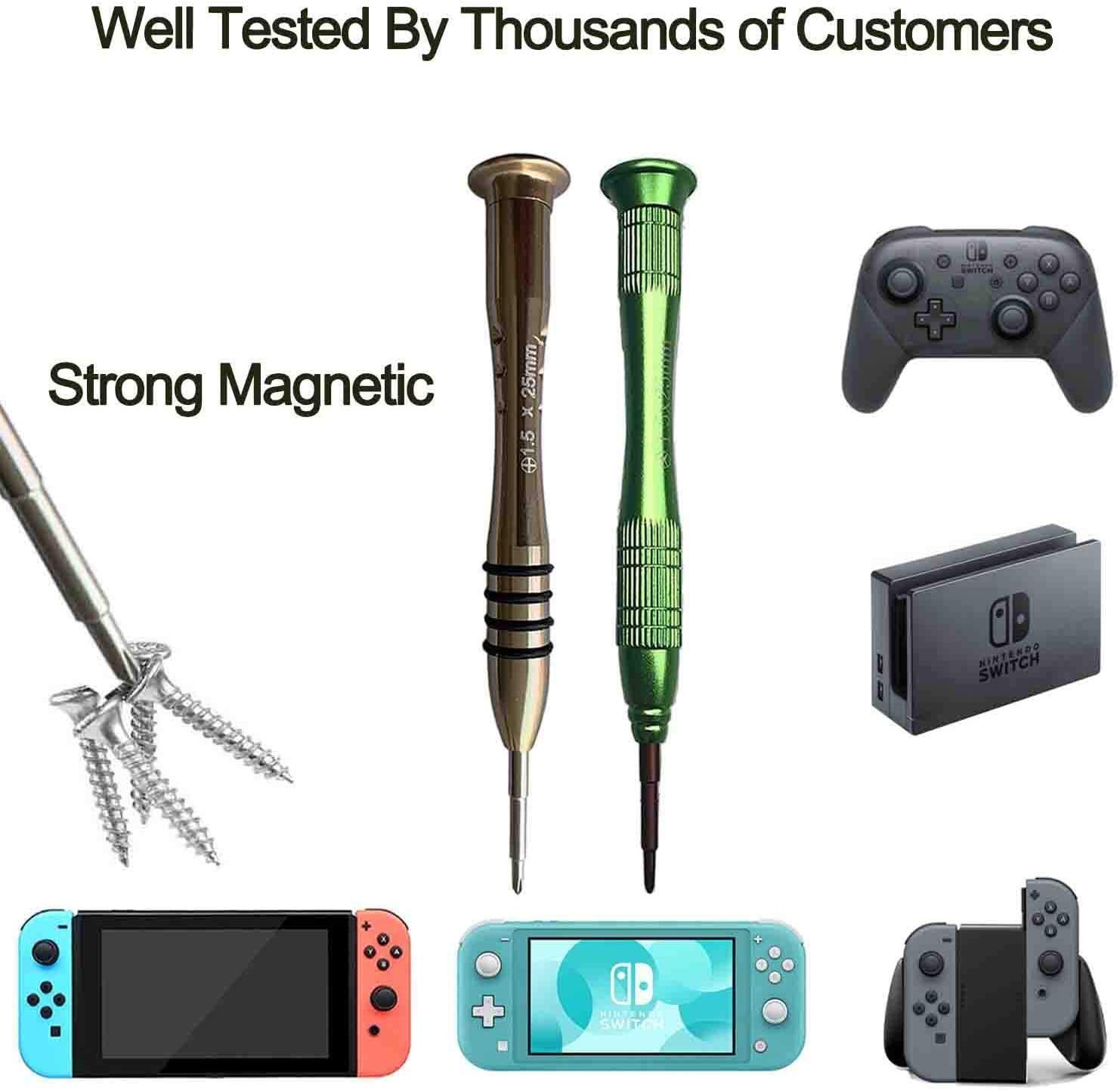 YOOWA Nintendo Switch Triwing Screwdriver Set Repair Tool Kit Y00 and PH000 Phillips Screwdriver