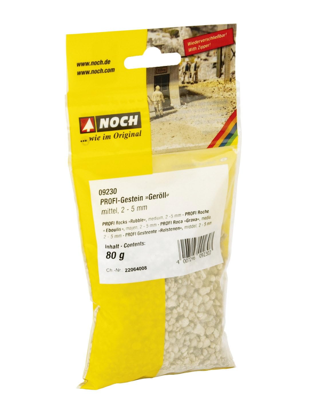 NOCH Medium Rubble 2-5mm Profi Rocks (100g) HO Gauge Scenics 09230