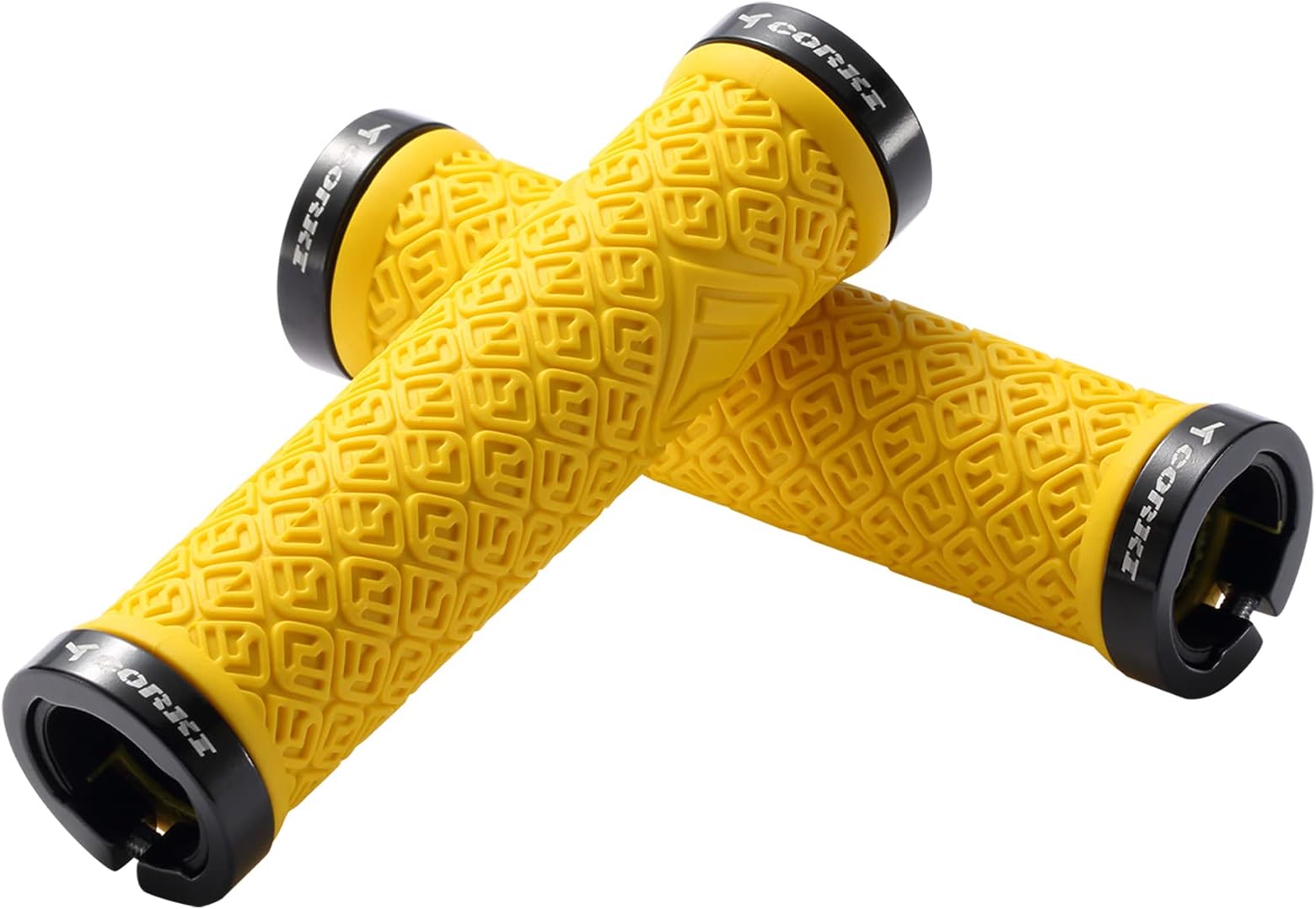 corki Mountain Bike Grips,Double Lock on Locking Bicycle Handlebar Grips for MTB,Downhill