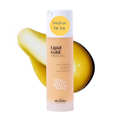 Miniatura 9 de Stratia Lipid Gold Crema hidratante de ceramida fortalecedora de la piel, suero de niacinamida, hidrata y calma la piel, para todo tipo de piel, 1.7