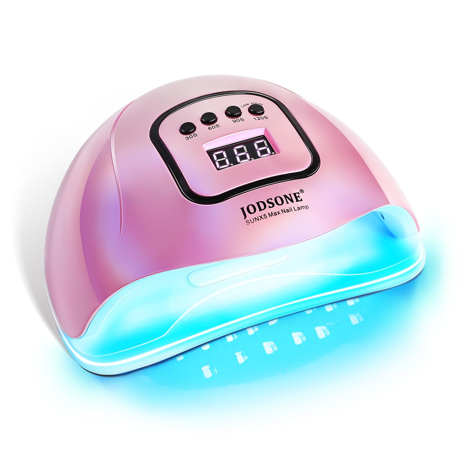 JODSONE Pink U V Nail Lamp for Gel Nail Polish Manicure Light with 4 Timers &amp; Automatic Sensor Nail Dryer Curing LED Light