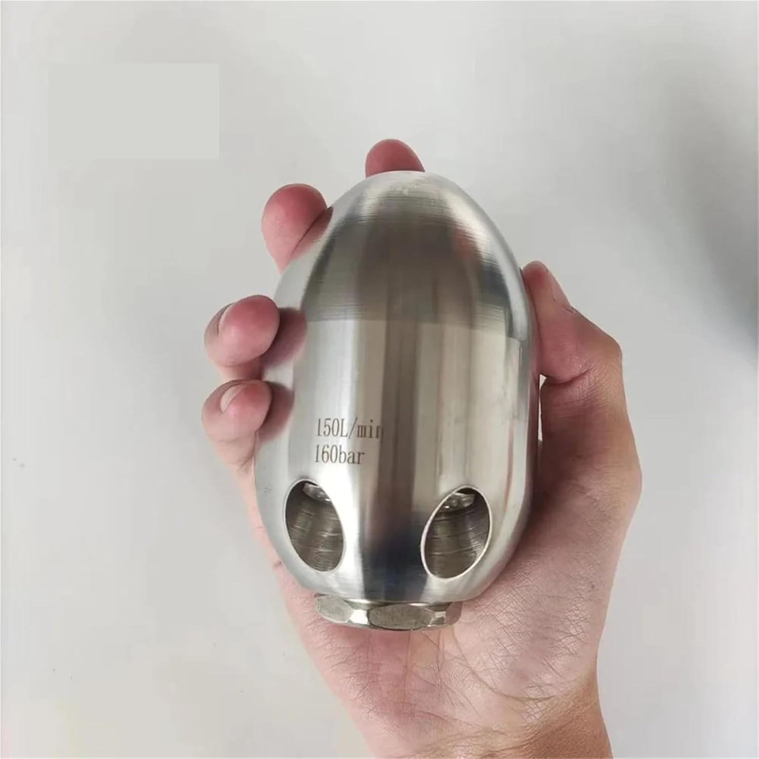 Rotating Water Spray Stainless Steel Solid and Wear-Resistant High Pressure Drain Sewer Cleaning Hose Jet Jetter Nozzles(1.5kg Foward1 Back6)