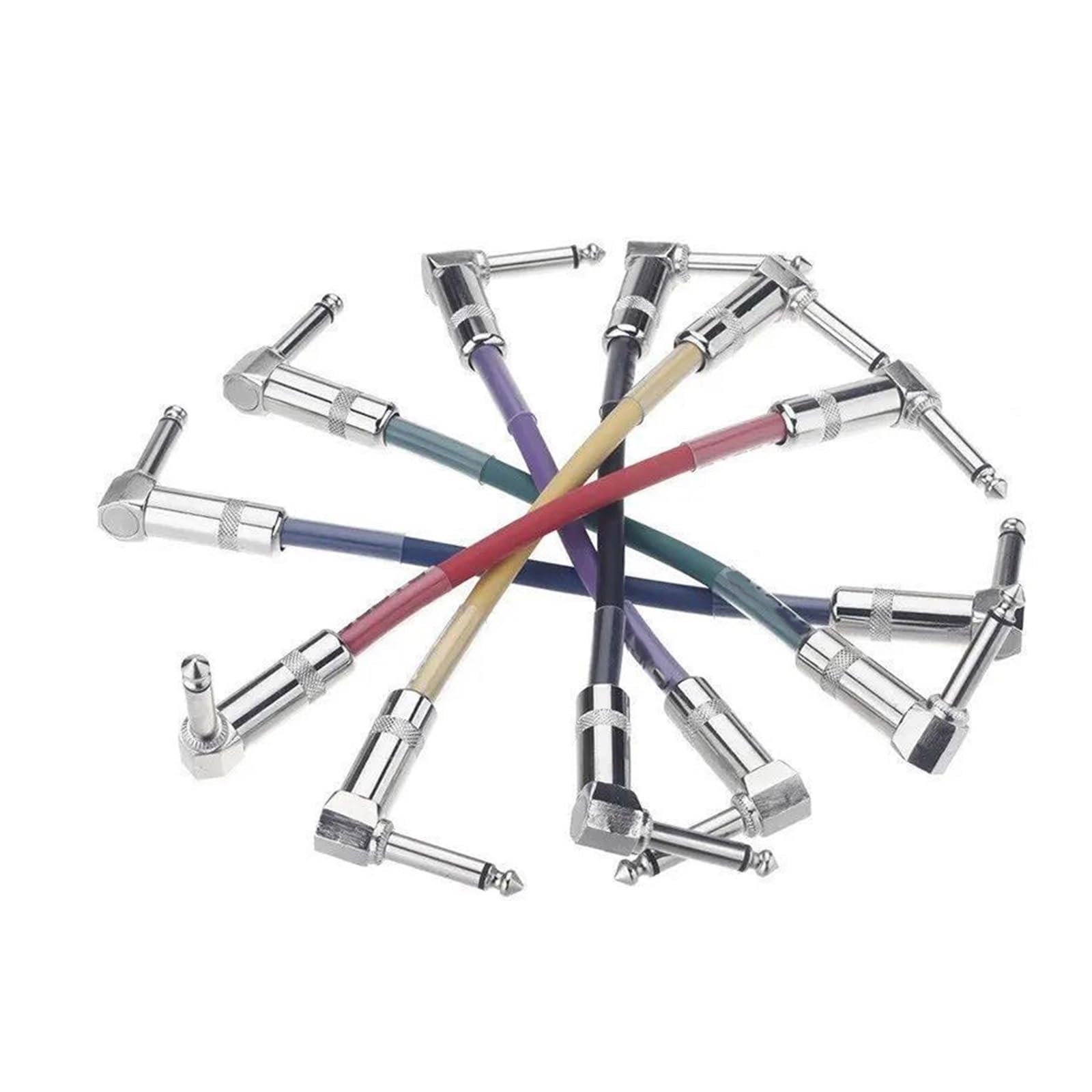 Kabel Do Gitary Akcesoria Do Kabli Pedałów Efektów Gitarowych 6 Części/partia Łatwy W Użyciu